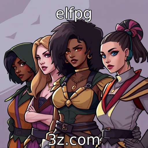 Estudo sobre diversidade em personagens de jogos - elfpg